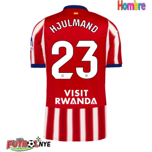 Camiseta Atletico Madrid Morten Hjulmand #23 Primera Equipación 2026-27 manga corta